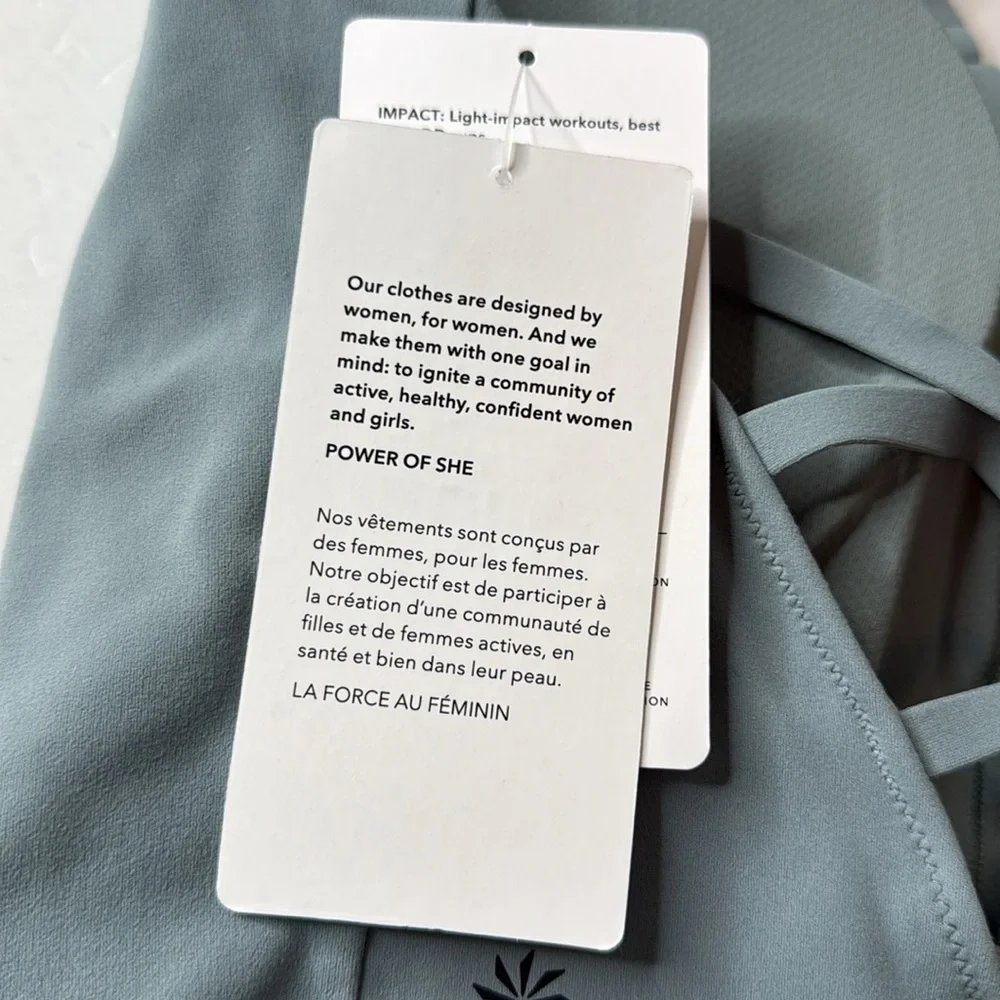 Athleta Elation Strappy Crop Top Sports Bra D - DD Size 1X - Picture 13 of 13